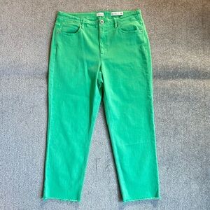 NWOT J. Jill High Rise Straight-Leg Crop Jeans, Size 12